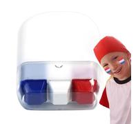 Bastone per pittura viso e corpo nero per occhi miscelabile e facile | Set di matite acquerello viso bastone trucco viso corpo arcobaleno per baseball, softball e