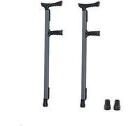 Bastone per rapimento medico in lega di alluminio, bastoncini da passeggio antiscivolo Dispositivo per la mobilità, stampelle a gomito leggere regolabili a forma di F con impugnatura ergonom