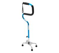 Bastone per salire le scale, mezzo gradino per sollevatori di scale, per anziani e deambulatori per stabilità, bastoni regolabili, alluminio, utilizzabile su entrambi i lati (blu)