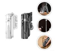 Bastone per selfie con otturatore remoto rimovibile con denti blu, supporto per telefono con treppiede, treppiede per telefono tascabile, mini treppiede regolabile a 360°, colore nero