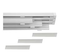 Bastone per Tenda a Pannello con Binario a 3 Vie, Personalizzabile, Apertura a Corda o Manuale, Binario Tende a Pannello per Interni, Finestre, Porte o Separè, Attacco a Soffitto o Parete (190CM)