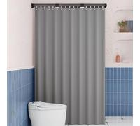 Bastone per tenda da doccia a tensione regolabile, asta telescopica estensibile con montaggio a ventosa, ideale per tende privacy hotel (4 piegate, 105 x 145 cm)