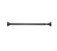Bastone per tenda da doccia regolabile, barra di tensione in acciaio inox, senza foratura, adatta per 60-100 cm, colore nero, perfetta per il bagno, facile installazione