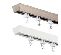 Bastone per tenda da doccia regolabile, resistente, telescopico, per bagno, camera da letto, ufficio, facile installazione, durevole binario da soffitto in colore champagne