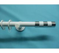BASTONE PER TENDA DIAMETRO 20MM. MOD.RIFLESSI BIANCO NERO DA MT.2,00