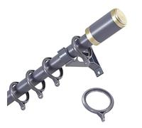 Bastone per tenda divisorio resistente alla ruggine, 100 cm, asta per finestra a baia e asta doccia per bagno, soffitto a goccia, cucina, patio e balcone, colore viola