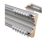 Bastone per tenda doppio resistente, montaggio a soffitto, per soggiorno e camera da letto, grigio, 100 cm, elegante soluzione per il trattamento delle finestre