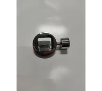 Bastone Per Tenda Finitura Acciaio ø20mm, Scorritenda A Strappo, Binario Tende - Descrizione e Colore: Terminale Disco Cromato