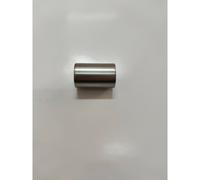 Bastone Per Tenda Finitura Acciaio ø20mm, Scorritenda A Strappo, Binario Tende - Descrizione e Colore: Terminale Cilindro Satinato