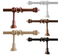 Bastone per Tenda in Legno 23 mm - Artigianale, Vari Colori - Lunghezza: 100 cm, Colore principale: CILIEGIO