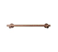 Bastone per tenda in legno massello di noce, 140 cm, stile romano, facile da installare, staffa per binario in legno, per soggiorno e camera da letto, elegante soluzione per il trattamento delle