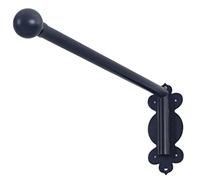 Bastone per tende a braccio oscillante nero resistente asta portiere regolabile per pannelli laterali per tende per tende da 71,1 cm Fdoor