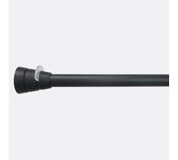 Bastone per tende a pressione estensibile, 80/125 cm Nero TU