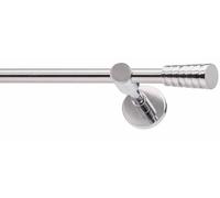 BASTONE PER TENDE ACCIAIO INOX CON SCIVOLI O ANELLI COMPLETO DI TUTTO.