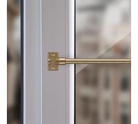 Bastone per tende, Acciaio inox, gold - messing matt, 125 - 225 cm