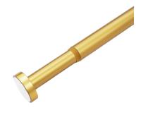 Bastone per Tende da Doccia In Lega di Alluminio - Binario Telescopico per Tende, Aste per Appendere I Vestiti Del Bagno, Asta per Tende Senza Trapano(Gold,120-220cm)