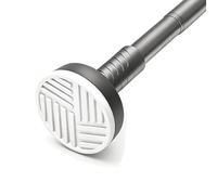 Bastone per Tende Estensibile, Acciaio Inox Tende Doccia Estensibile Senza Trapano Bastoni per Tende Divisori per Vasca da Bagno Bagno Spogliatoio Armadio(Gray,150-220cm)