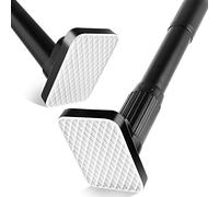 Bastone per tende in acciaio resistente, asta appendiabiti da 33 mm e asta per tende da 75-120 cm, senza trapano, supporta 85 kg, multiuso per asciugare, appendere, bagno, cucina, armadio