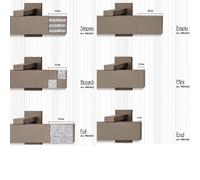 Bastone per tende moderno Piatto Linea decorativo 3 Made in Italy