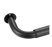 Bastone per tende oscurante per ambienti, design avvolgente, extra spesso, diametro 1 pollice, bastone per tendaggi singolo, set di aste metallic