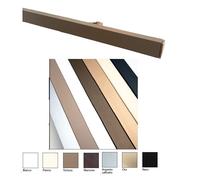 Bastone per Tende piatto moderno in alluminio 25 mm Made in Italy