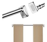Bastone per tende regolabile in acciaio inox da 3 m, senza fori, telescopico ed Exble 40 500 cm, perfetto per tende da bagno e finestre