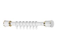 Bastone per Tende Telescopico Senza Foratura - Aste Telescopiche Estensibili, Nessun Danno Alla Parete, Palo di Tensione Resistente per Camera da Letto Bagno Cucina(White,70-120 cm/28"-47")
