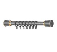 Bastone per Tende Telescopico Senza Foratura - Aste Telescopiche Estensibili, Nessun Danno Alla Parete, Palo di Tensione Resistente per Camera da Letto Bagno Cucina(Gray,310-400 cm/123"-157")