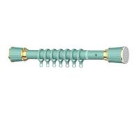 Bastone per Tende Telescopico Senza Foratura - Aste Telescopiche Estensibili, Nessun Danno Alla Parete, Palo di Tensione Resistente per Camera da Letto Bagno Cucina(Green,360-450 cm/142"-177")