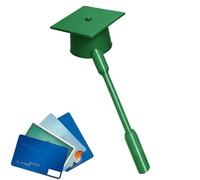 Bastone Porta Carte - Divertente Stampato in 3D Checkout Veloce | Bacchetta Giocattolo con Cuffia da Laurea | Uomo Donna Bambino Uso Quotidiano Viaggi Shopping Esterno Feste Scherzi Party
