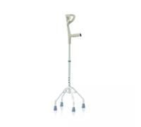 Bastone Quadripode con Appoggio Antibrachiale Regolabile in Altezza per anziani