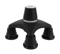 Bastone Quadripode Pieghevole in Gomma Nera da 1 Pezzo | Base a Punte Diametro , 80cm, Tubo in Alluminio, per Bastone e Appoggio Stabile