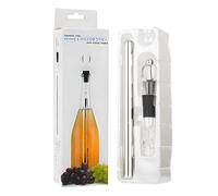 Bastone refrigerante per bottiglie - Bastone refrigerante per vino | Bastone refrigerante per vino con tappo e versatore, bacchetta refrigerante in acciaio inox per gli amanti del vino