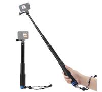 Bastone selfie per GoPro, 49 cm espandibile ActionCam Selfie Stick per GoPro Hero 12 11 10 9 8 Estensibile Se-lfie Asta telescopica Selfie Self Ritratto Monopiede Vlog
