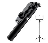 Bastone Selfie Treppiede,Luce Per Selfie Con Supporto - Stabilizzatore Estendibile 3 Colori Luce Integrata per Foto Video Vlogging Viaggio Uomo Video e Registrazione Streaming Trucco
