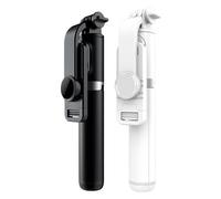 Bastone Selfie Treppiede Treppiede Portatile | Asta con Luce Integrata a Tre Colori per Registrazione Video Palestra Trucco Foto Scrivorio Viaggio Vlogging e Live