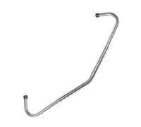 Bastone Spesso in Acciaio Inox per Mucca Anti Calci per Stalla | Inserti in Gomma su Entrambi i Lati, Montaggio Rapido, per Mungitura e Gestione Bovini Ovini