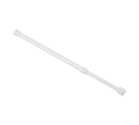 Bastone telescopico a molla per tenda estensibile per bagno, finestra, cucina, armadio, senza trapano, 30-110 cm, bianco (30-50 cm)