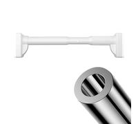 Bastone telescopico da 410 cm a 500 cm, per tende, doccia, armadio, porta e cucina, facile installazione senza fori, regolabile, colore bianco, perfetto per la casa
