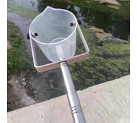 Bastone telescopico per campionatore d'acqua da 500 ml/1000 ml, con bicchiere in plastica, cucchiaio in acciaio inox per test di qualità dell'acqua, lunghezza regolabile da 0,61 m a 1,5 m
