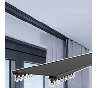 Bastone telescopico regolabile per tenda da doccia, robusto, facile da installare, montaggio a soffitto, lunghezza personalizzabile, ideale per arredamento del bagno e soluzioni salvaspazio