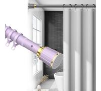 Bastone telescopico regolabile per tende, 40-500 cm, montaggio senza trapano, staffa a molla, versatile, per bagno, armadio o soggiorno, facile installazione