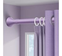 Bastone telescopico regolabile per tende, 40 500 cm, senza trapano, diametro 33 mm, ideale per bagni e armadi, colore: viola, 160 - 250 cm
