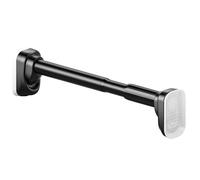 Bastone telescopico senza trapano regolabile 40 500 cm facile da installare stile morsetto nero asta per tende e armadi, ideale per l'arredamento della casa versatile ed elegante