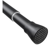 Bastone Tenda a Pressione Allungabile per Decorazioni,Tubo Allungabile per Tenda Doccia Bastone Estensibile a Pressione Aste Per Tende Senza Forare 70-127cm, Nero(1 Pezzo)