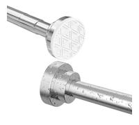 Bastone Tenda a Pressione Estensibile 60-130cm Senza Forare Asta Telescopica in Acciaio Inox Bastone Tenda Doccia Argento Antiscivolo & Mai Rustico per Finestra, Armadio, Porta