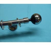 BASTONE TENDA ACCIAIO LUCIDO DIAMETRO 20MM.MOD.ECLISSE BIANCO E NERO