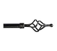 Bastone tenda ferro a parete estendibile 120-210 o 160-300 asta anelli supporti