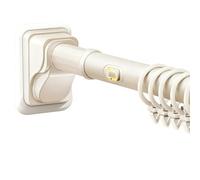 Bastone Tende a Pressione, Aste per Tende Senza Forare Antiruggine E Antiscivolo Bastone Telescopico Tende per Vasca da Bagno Bagno Spogliatoio Armadio(White,420-490cm)