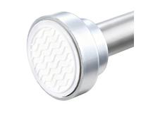 Bastone Tende a Pressione Senza Forare, Asta Telescopica per Tende Doccia Vasca da Bagno Regolabile Binario Tende per Soggiorno Bagno Camera da Letto(Natural,55-85cm)